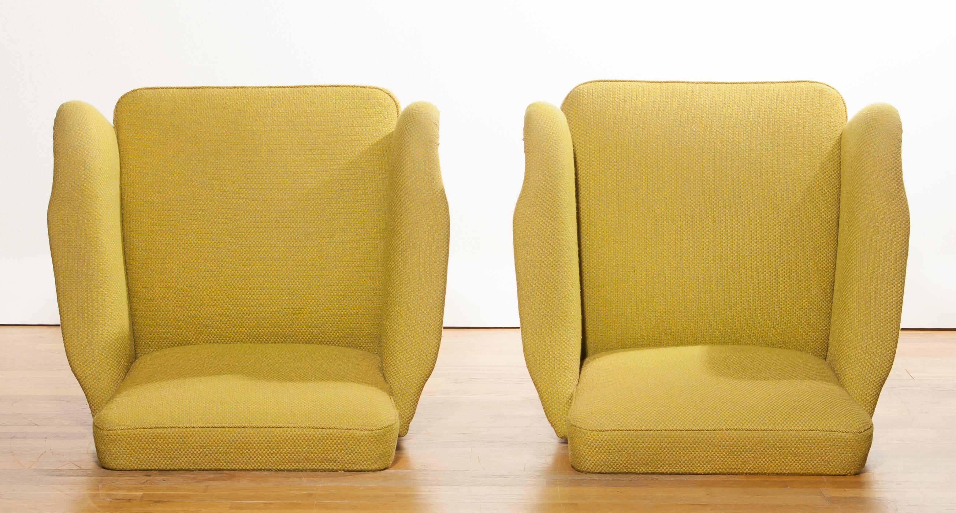 1940s a Pair Lounge Chairs by Carl Malmsten for DUX 1