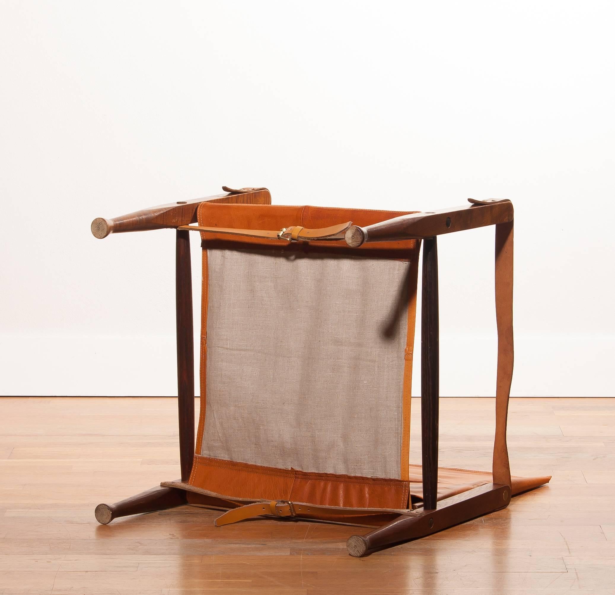 Wood 1930s, a Kaare Klint Safari Chair for Rud. Rasmussen
