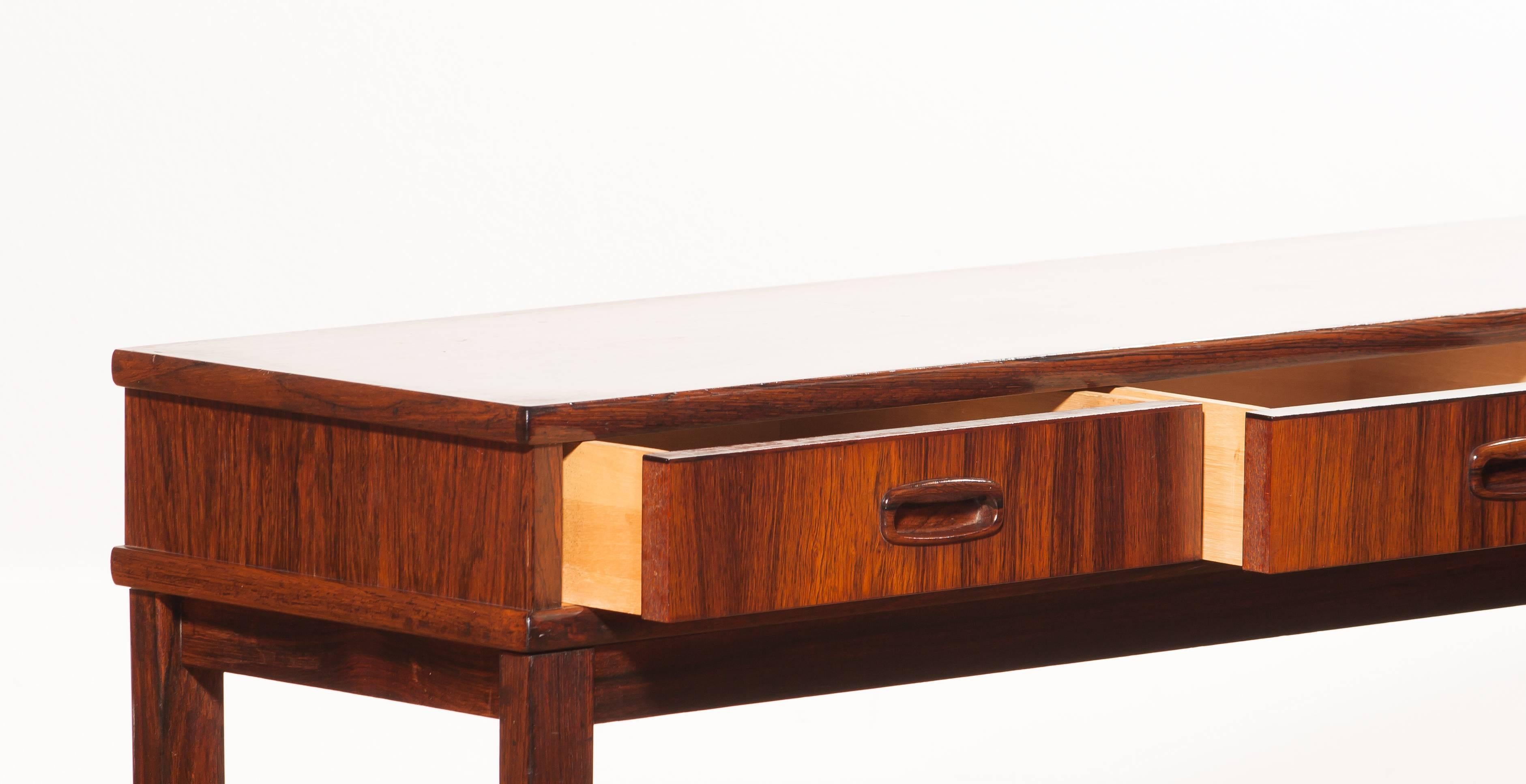 Mid-20th Century 1960s, Rosewood Side Table by Poul Hundevad