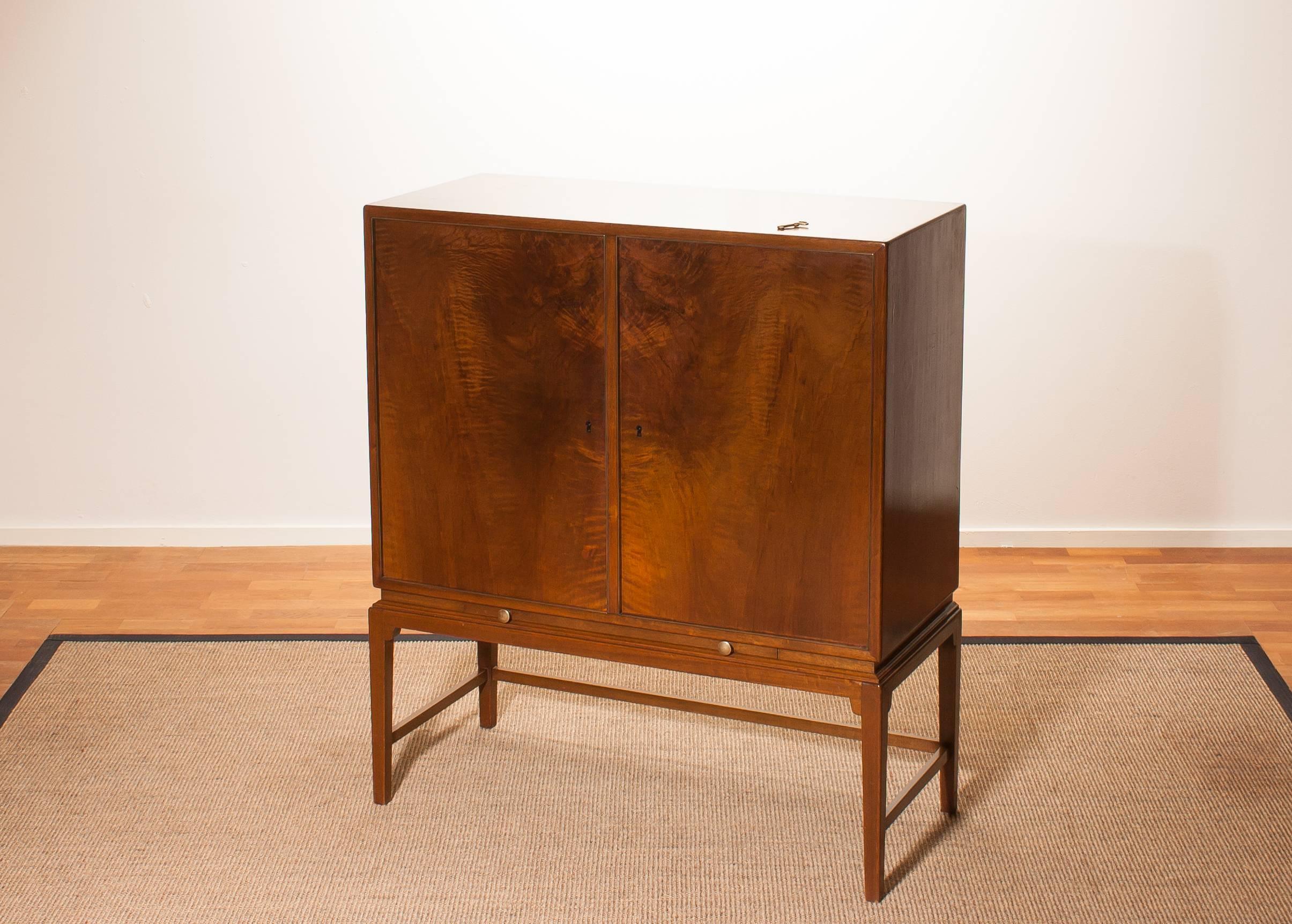1950s, Burl Wood Cabinet by Boet Sweden 2