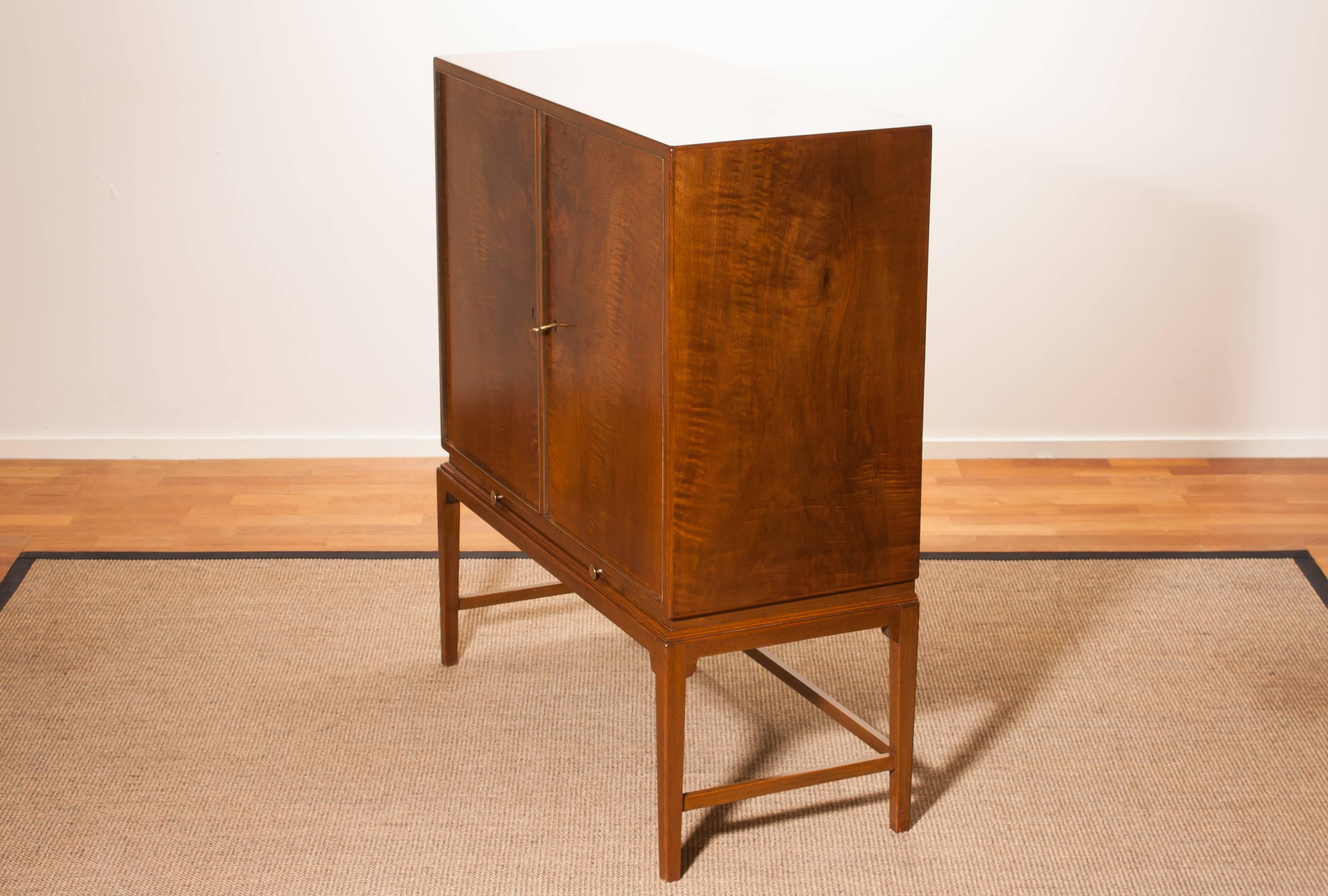 1950s, Burl Wood Cabinet by Boet Sweden 3