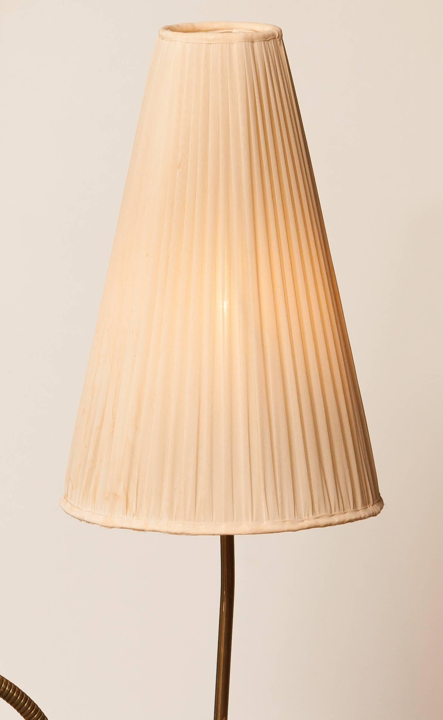 Lacquered 1950s, Double Shade Floor Lamp by Hans Bergström for Ateljé Lyktan
