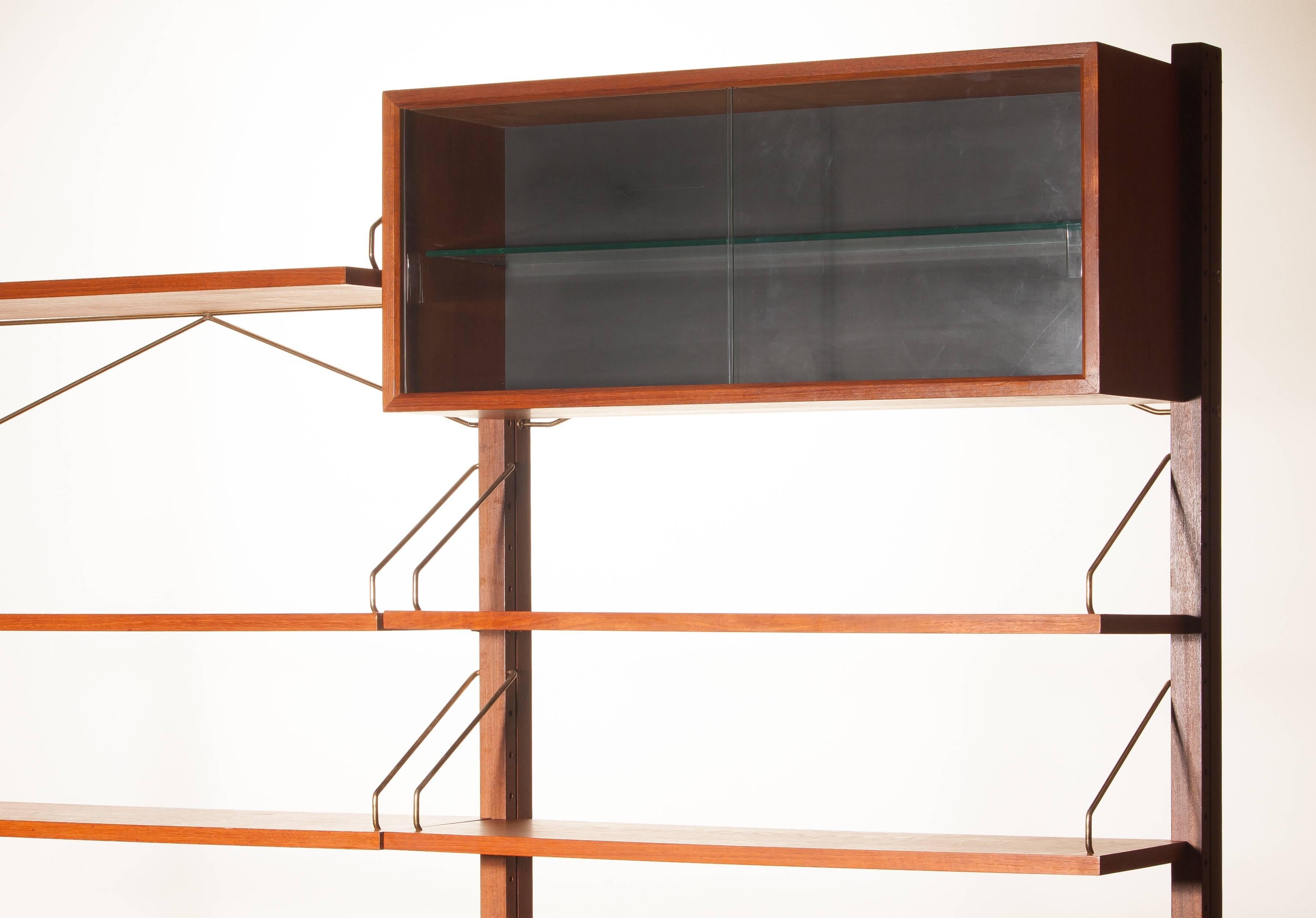1960s, Teak Wall System Unit by Poul Cadovius for Cado, Denmark 2