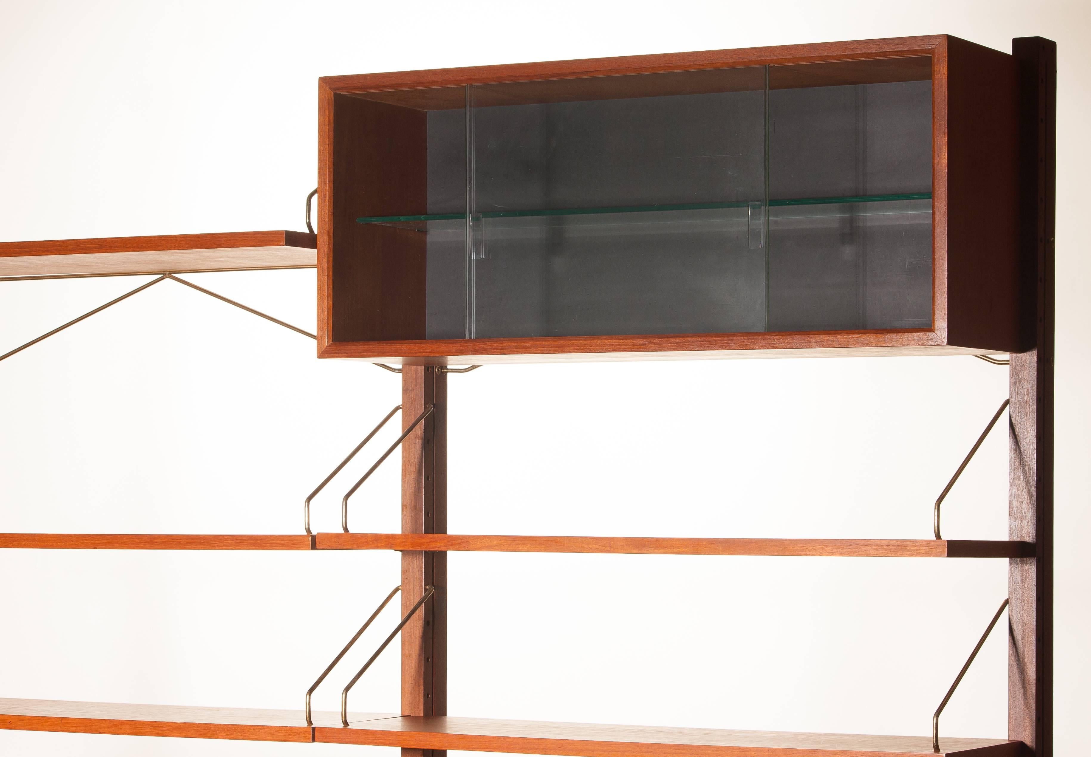 1960s, Teak Wall System Unit by Poul Cadovius for Cado, Denmark 3