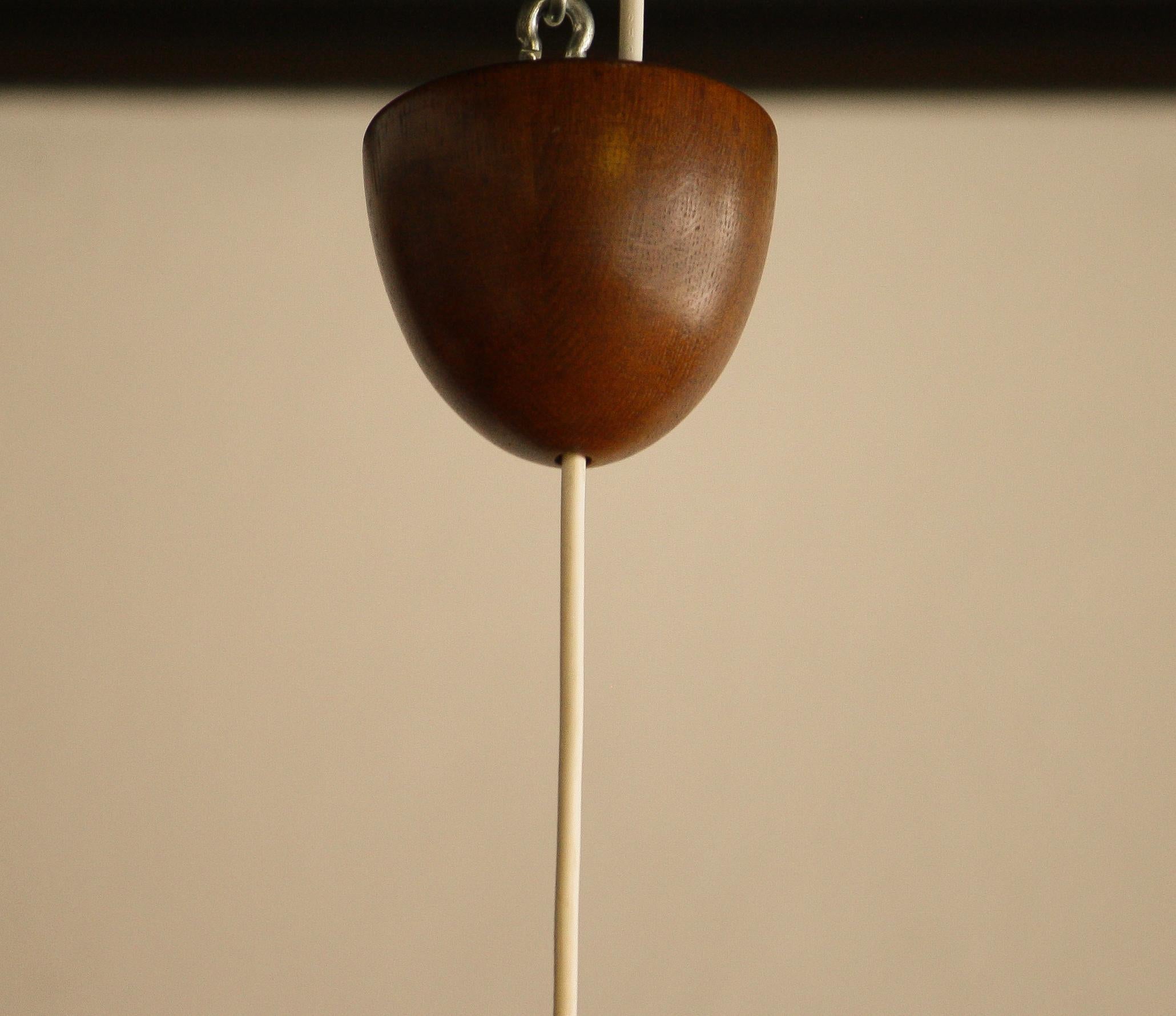 Wooden Pendant by Uno & Östen Kristiansson for Luxus Vittsjö, 1950s 1