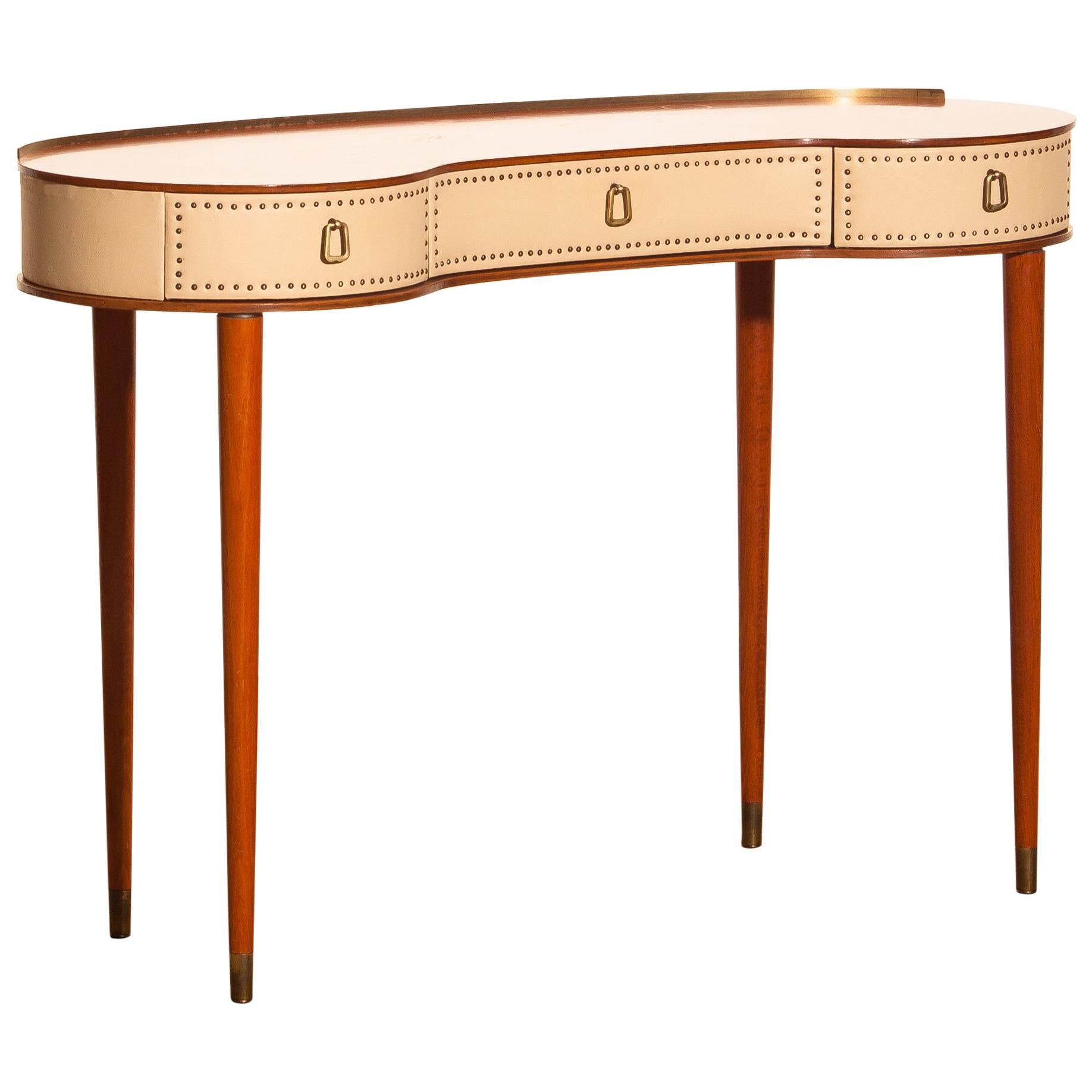 Mahogany Vanity or Dressing Table by Halvdan Pettersson for Tibro, Sweden, 1950s