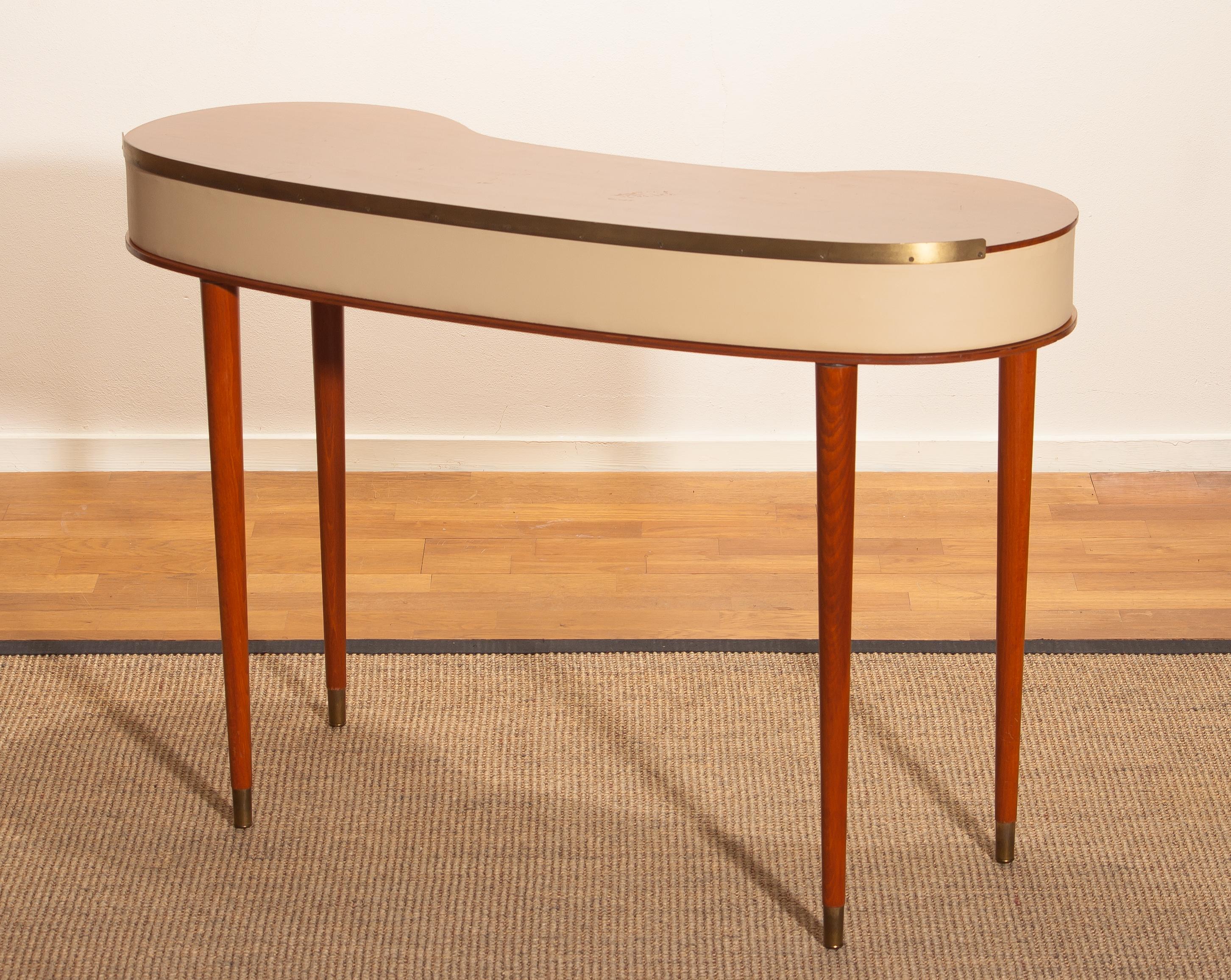 Mahogany Vanity or Dressing Table by Halvdan Pettersson for Tibro, Sweden, 1950s 3