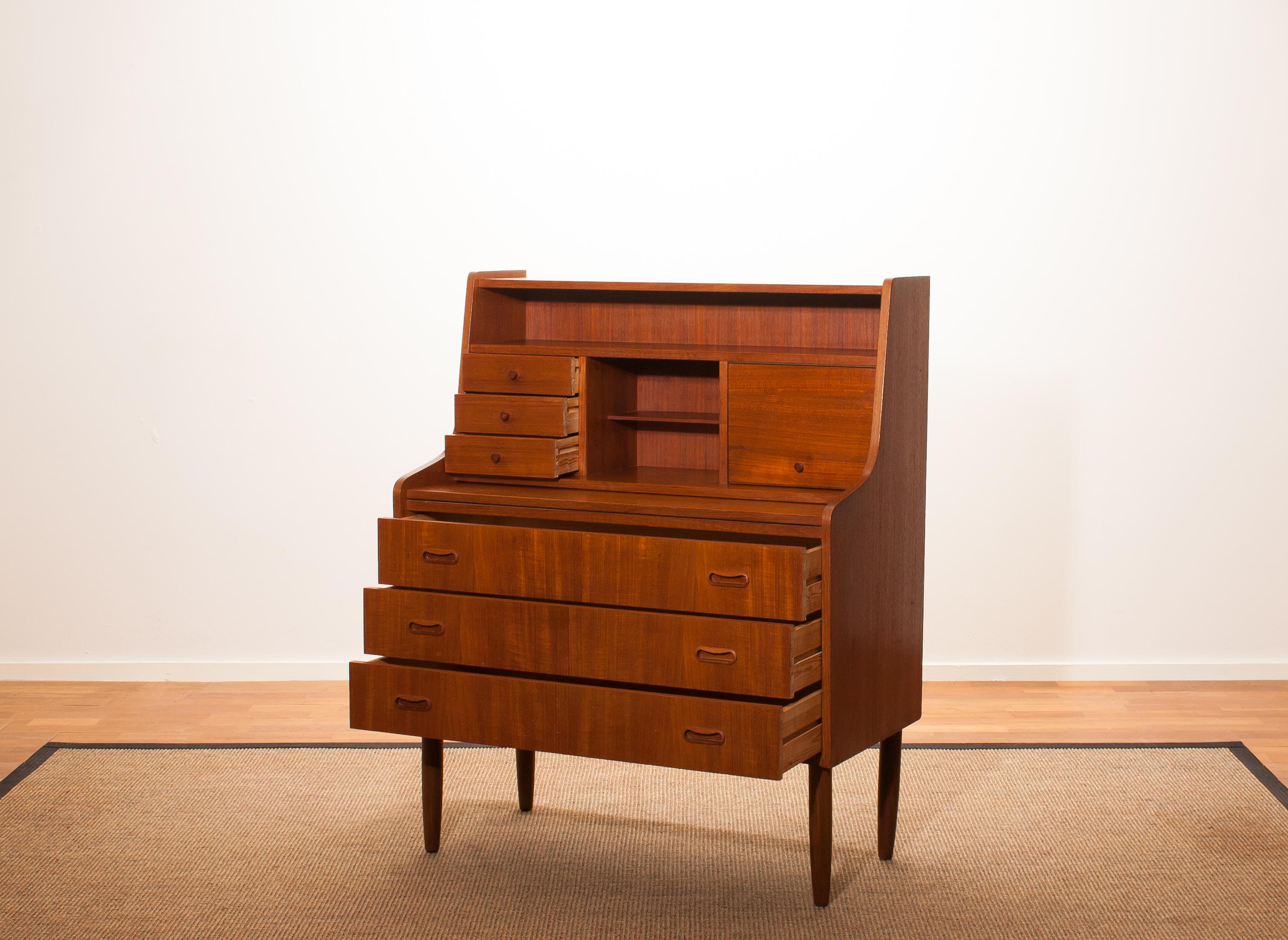 1950s, Teak Secretaire or Dressing Table in Style of Peter Hvind 2