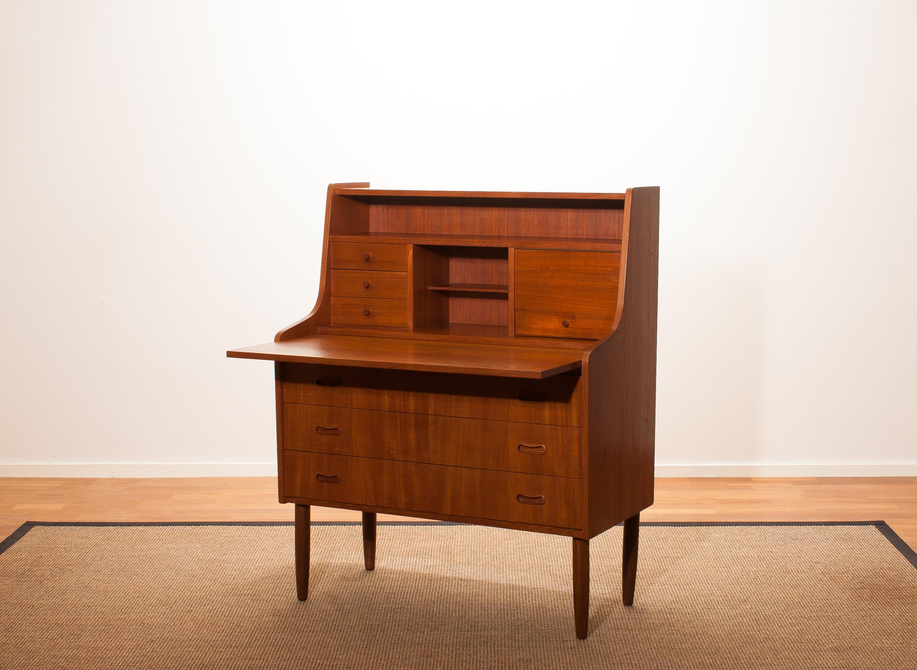 1950s, Teak Secretaire or Dressing Table in Style of Peter Hvind 3