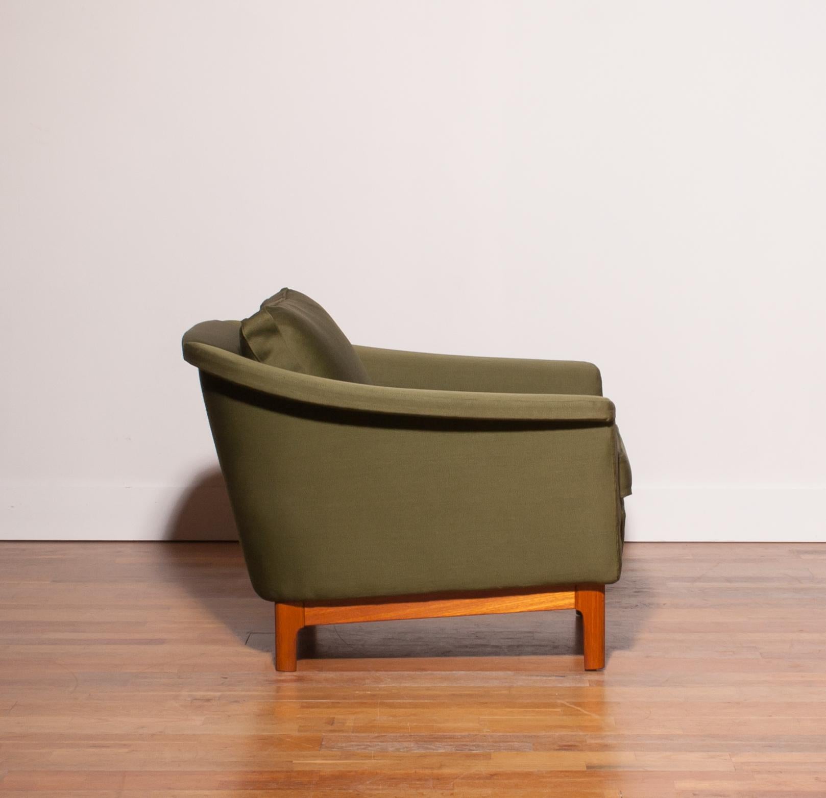 1960s, Green Lounge Chair by Folke Ohlsson for DUX 2