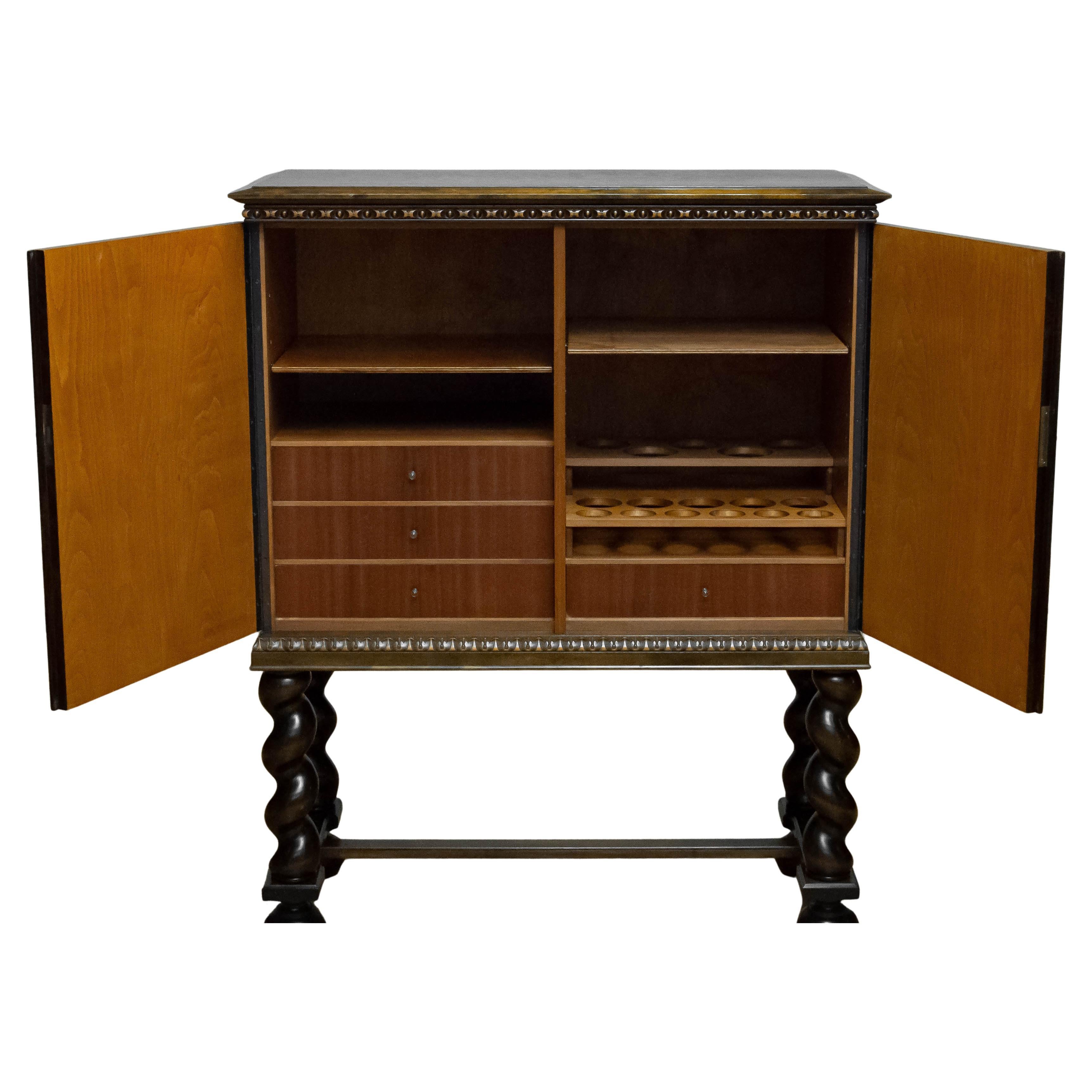 Dry-bar / Cabinet In The Style Of Axel Einar Hjorth For Nordiska Sweden 1940s