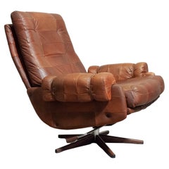 Vintage Arne Norell, rocking and swivel lounge chair, 1960s