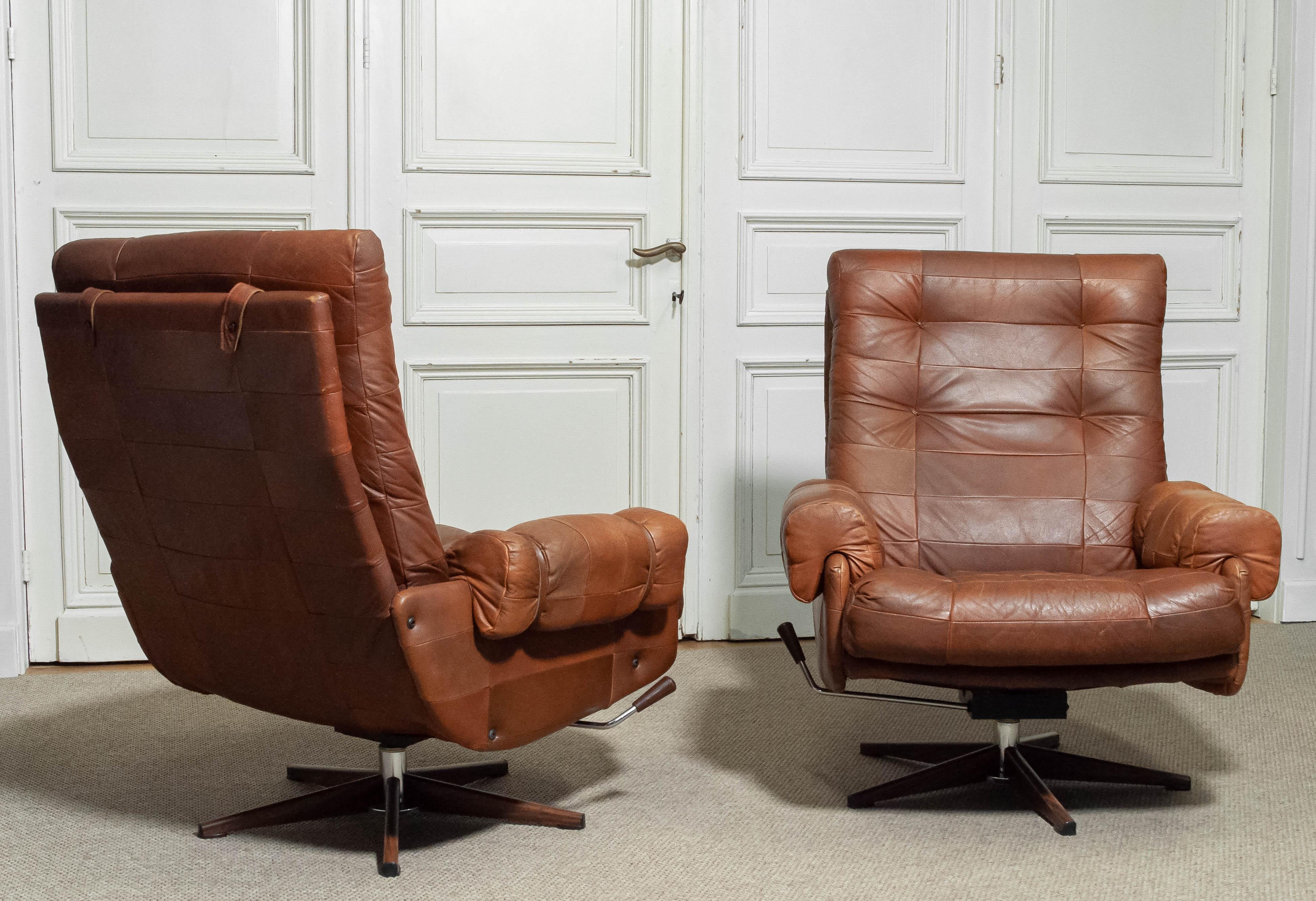Arne Norells, chaise longue à bascule et pivotante, années 1960 en vente 7