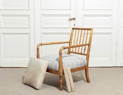 Fauteuil Biedermeier suédois de la fin du XIXe siècle