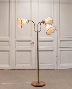 Schwedische Dreifach-Stehlampe aus den 1940er Jahren, Modell 139, von Eskilstuna Elektrofabriks AB