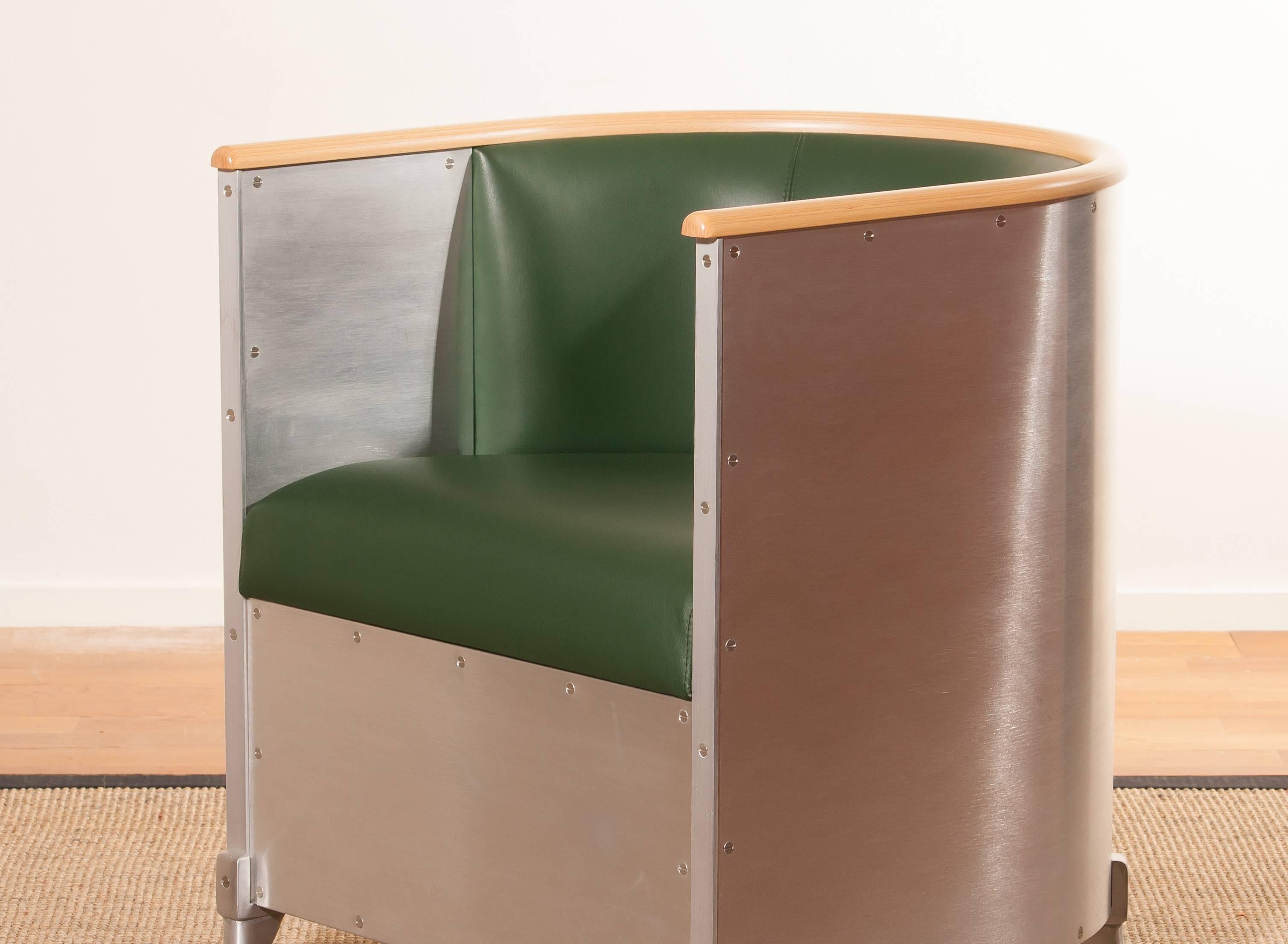 Swedish 1990s, Aluminium Chair by Mats Theselius for Källemo