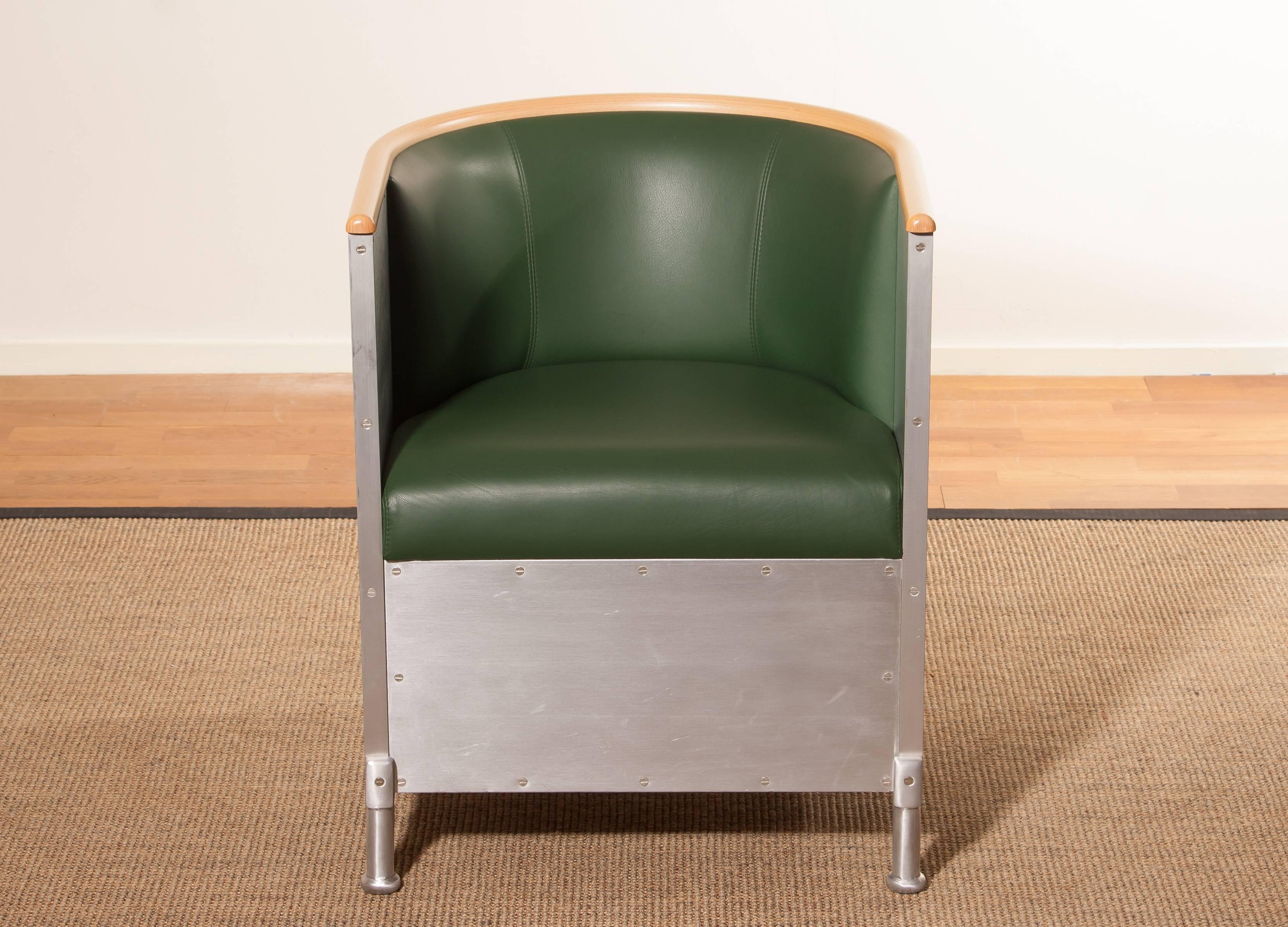 1990s, Aluminium Chair by Mats Theselius for Källemo 2