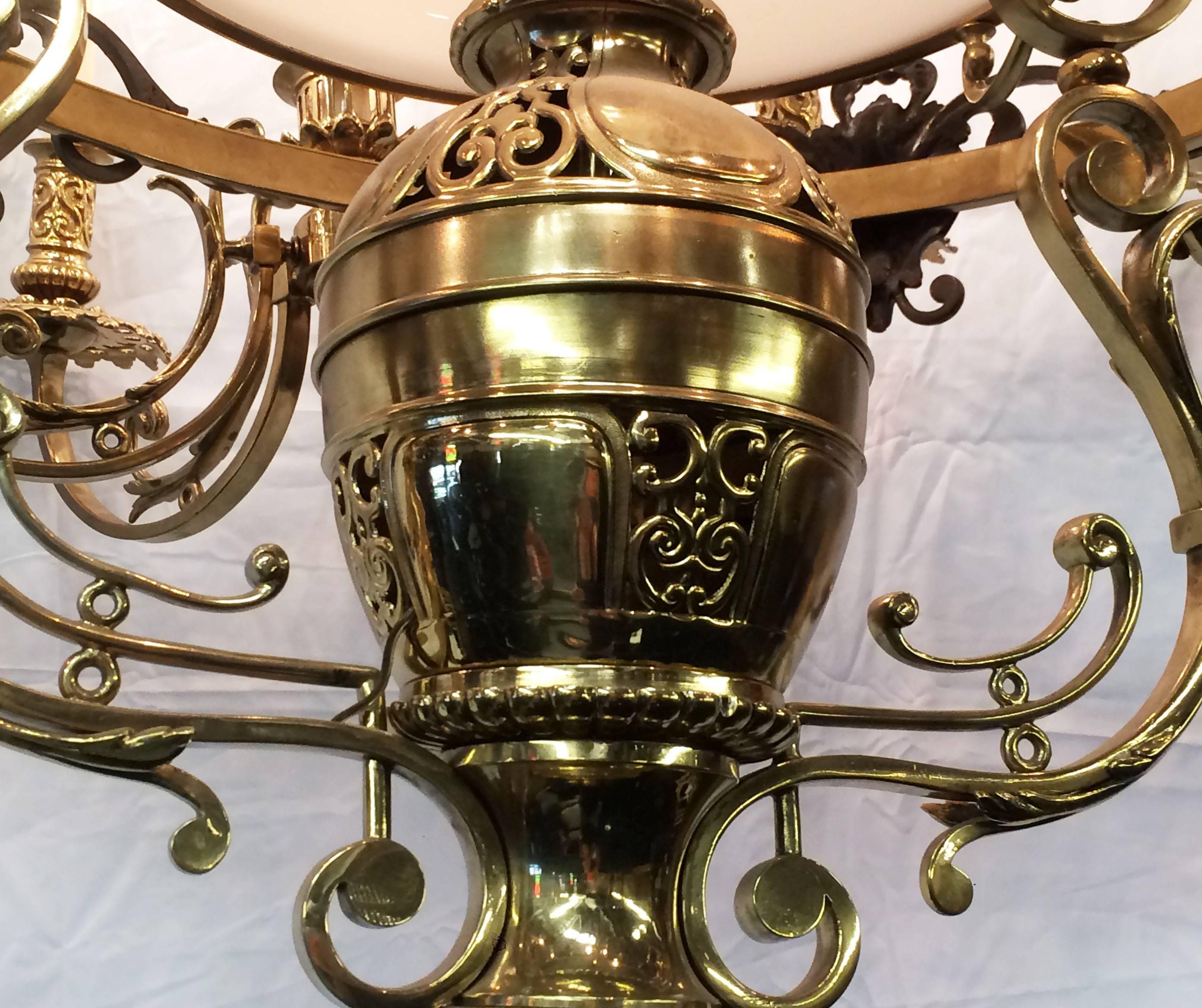 18th Century French Provincial Bronze Chandelier For Sale 2