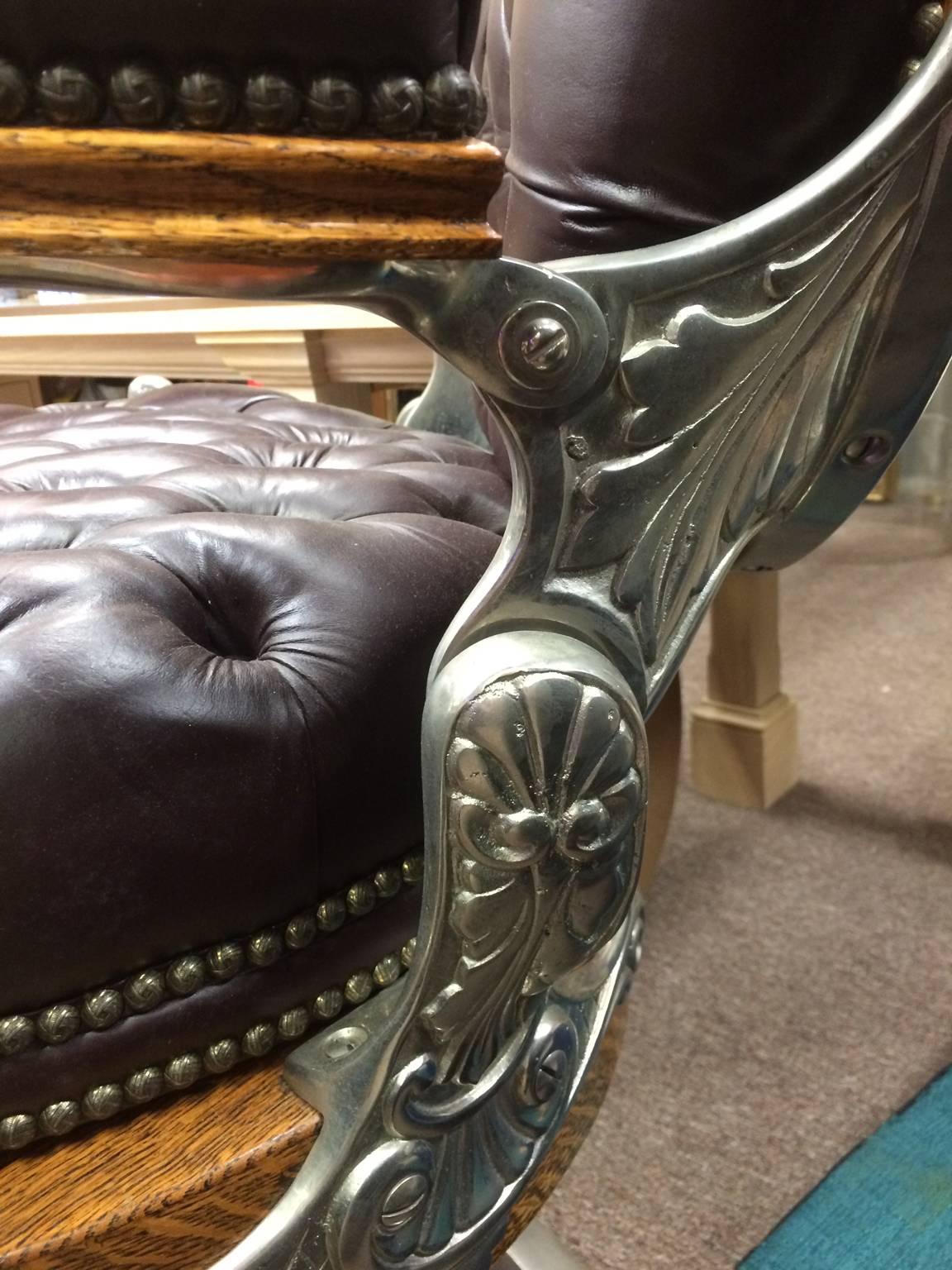 American Classical Fully Restored Kochs Barber Chair For Sale