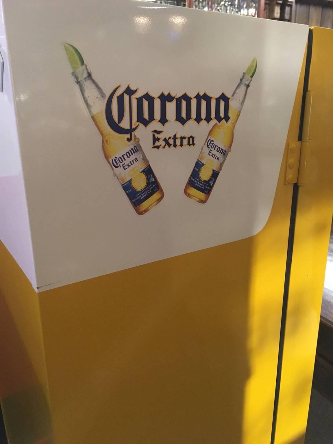 American Fully Restored Cavalier 64 Corona Beer Refrigerator
