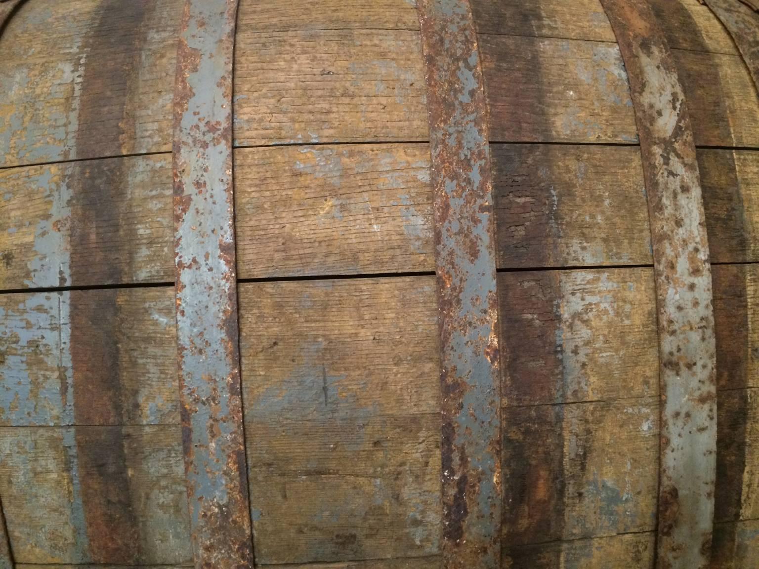 French Antique Wine Barrel Keg