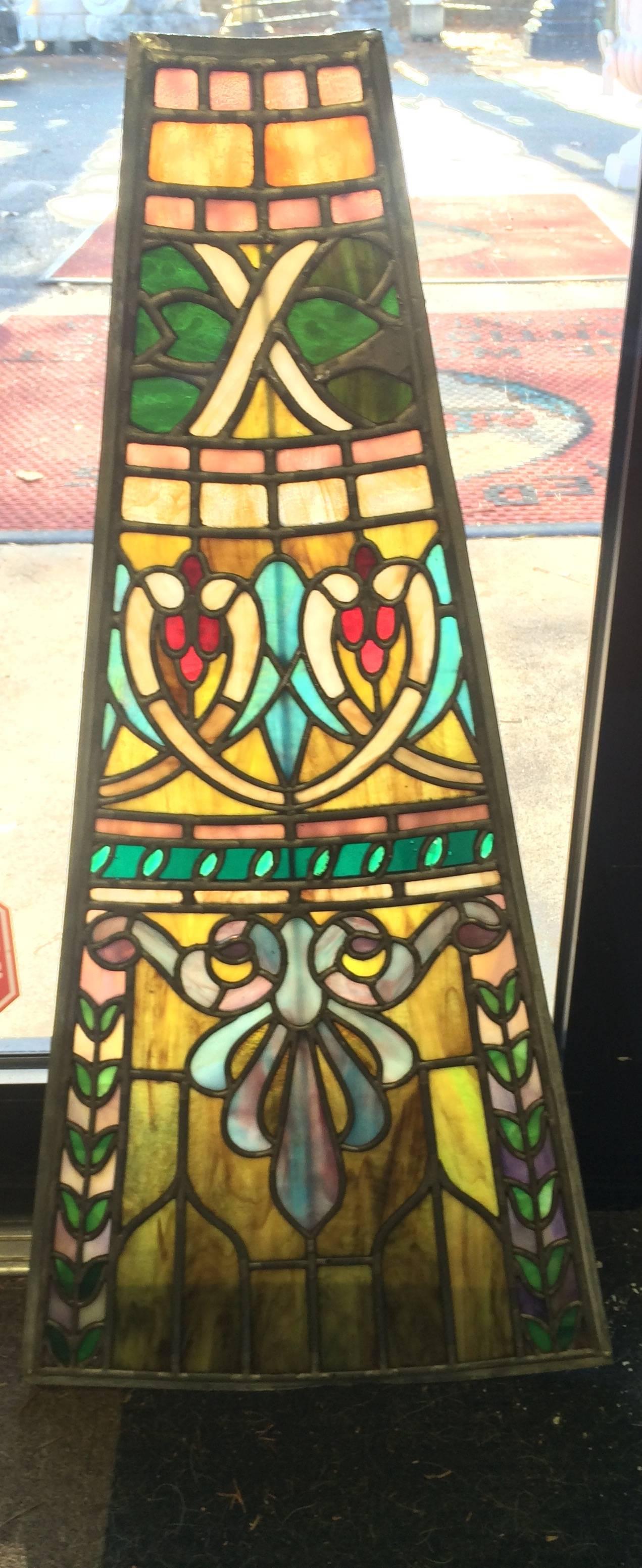Victorian American Stained and Leaded Glass Dome For Sale