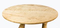 Form #1 hand carved wood sculptural table , ambrosia maple
