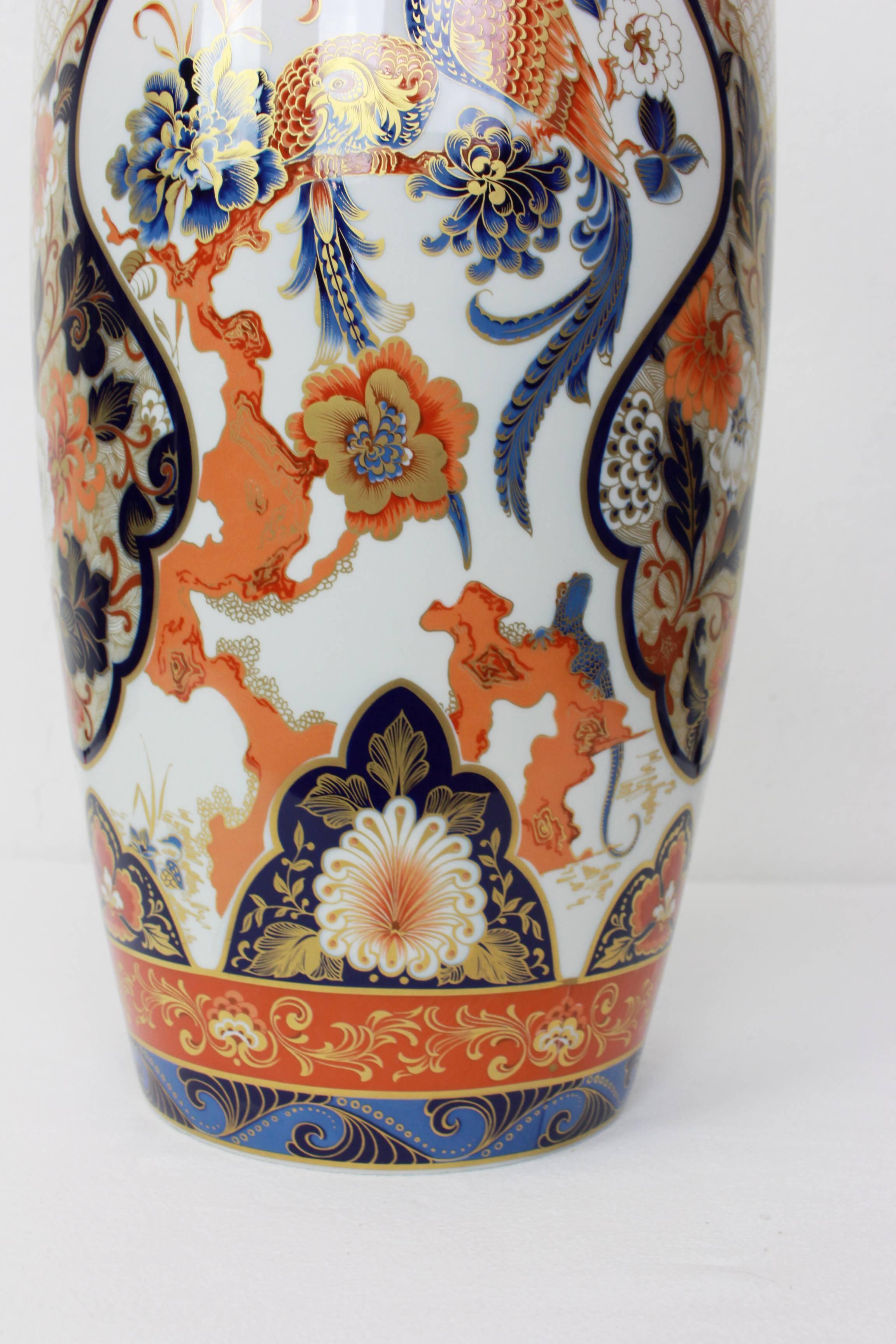 Late 20th Century Pair of Huge Yokohama Porcelain Vases Design Füllman, AK Kaiser, Germany, 1970s