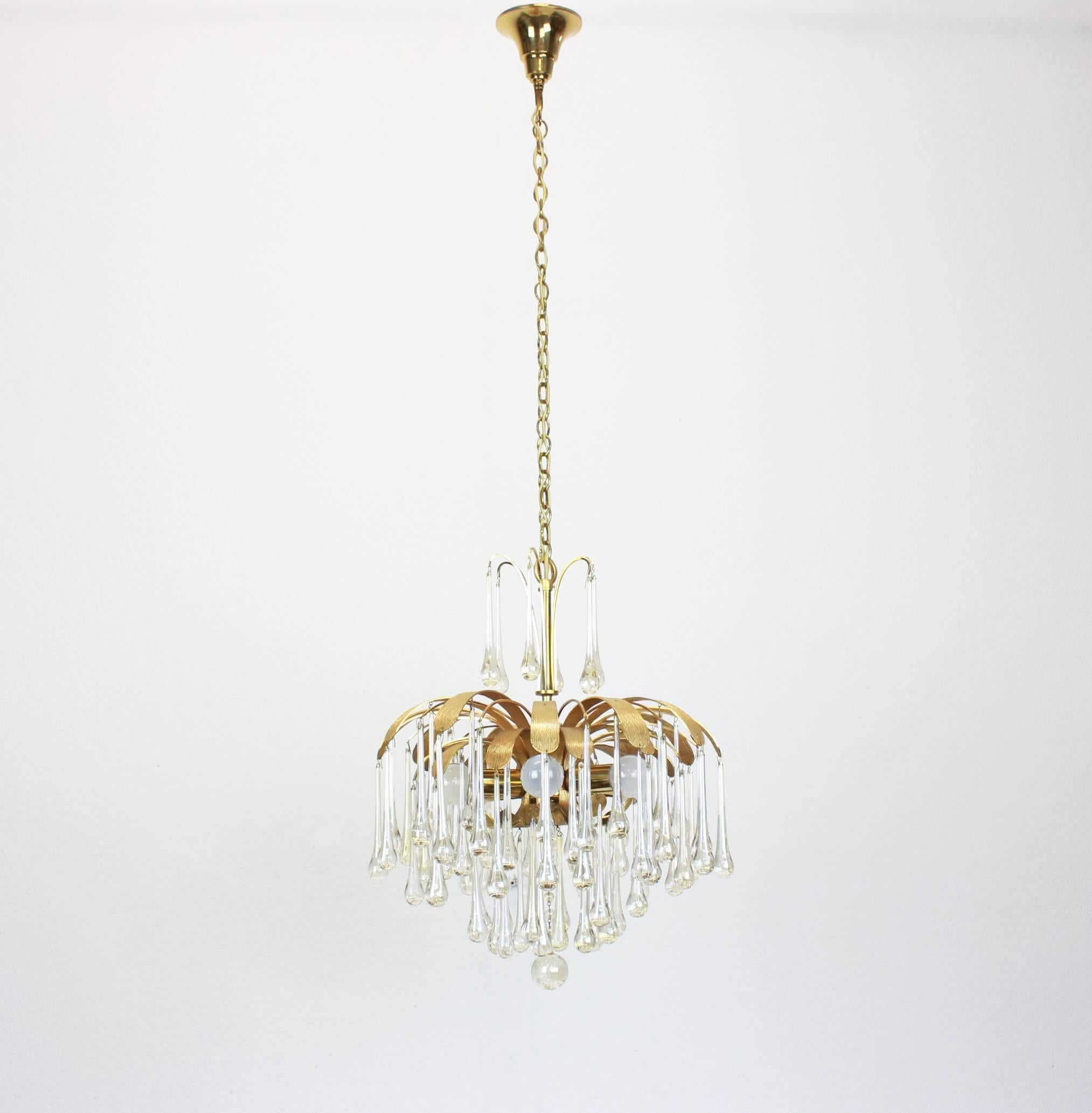 murano glass chandelier drops