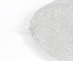 Großes rundes Eisglas, Einbaubeleuchtung, Kaiser, Deutschland, 1970er Jahre