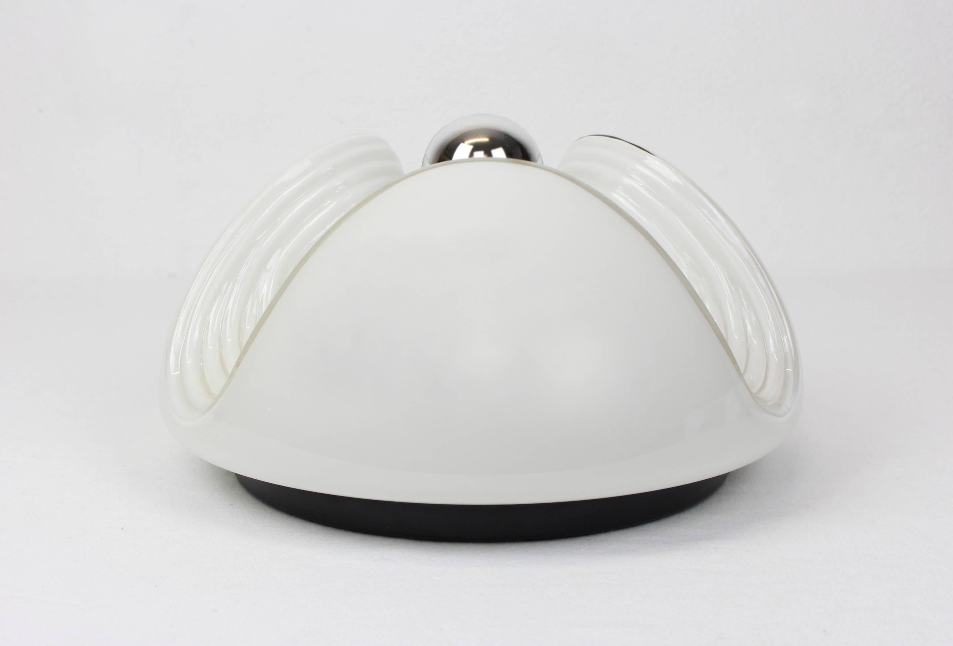 Large Wall Sconce/ Flush Mount by Koch & Lowy, Peill & Putzler, Germany, 1970s In Excellent Condition In Aachen, NRW