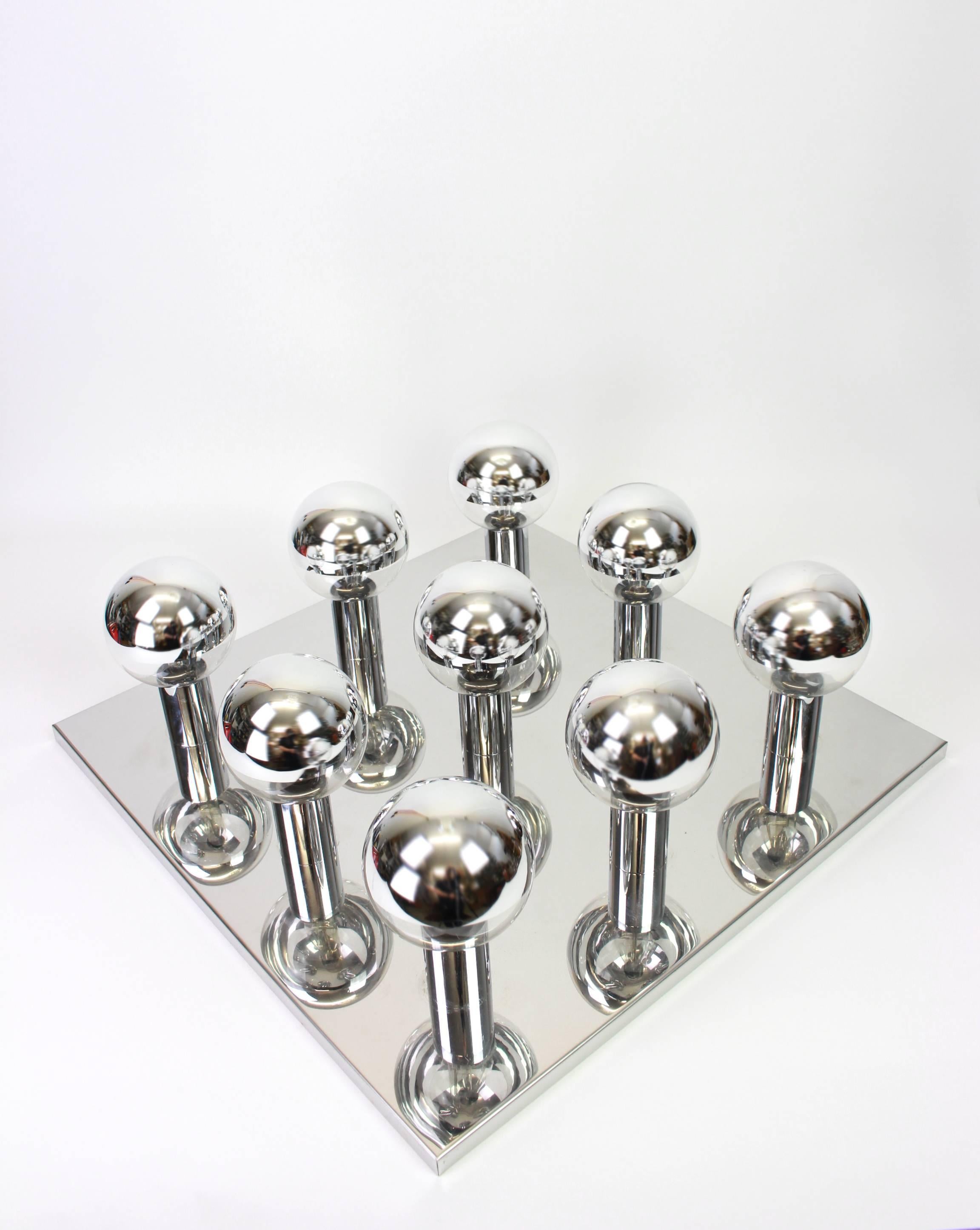 Stunning Space Age Flush Mount, Design Motoko Ishii for Staff, Germany, 1970s 1