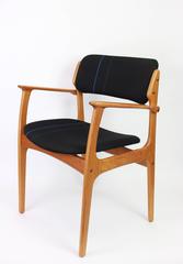 Six Erik Buch Mid-Century Teak Dining Chairs, Denmark, 1960s