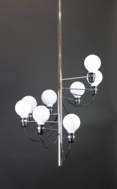 Flos Spiralling Pendant Lamp by Gino Sarfatti