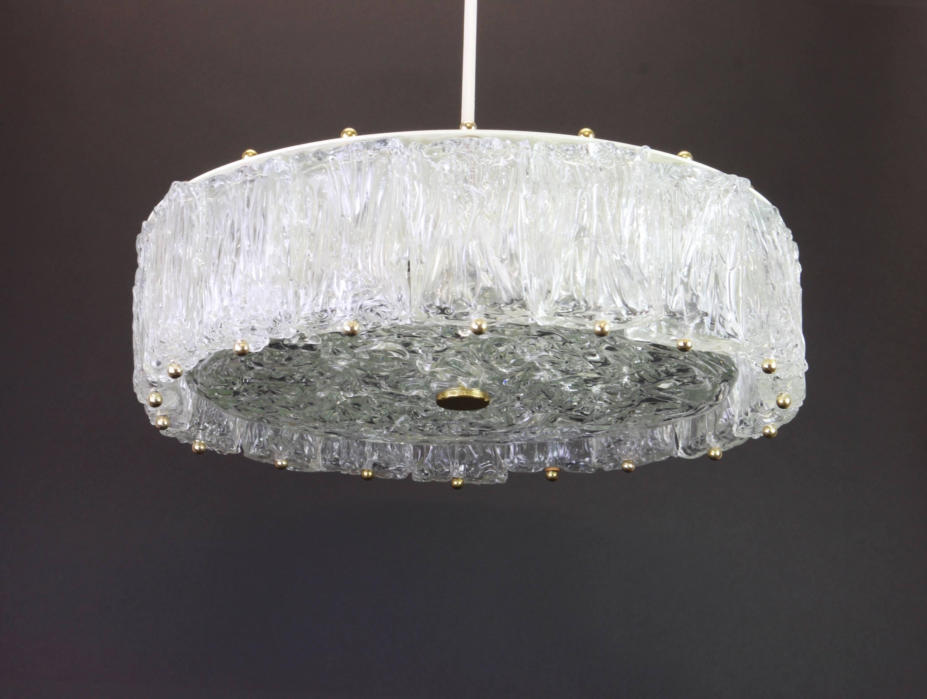 Midcentury Murano Glass Chandelier by Barovier & Toso, Italy, 1960s 2