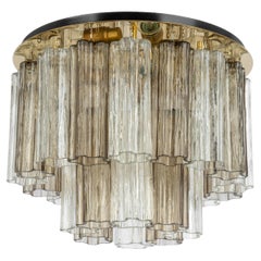 1 of 4 Lampada ad incasso in vetro di Murano Tronchi di Venini per Kalmar, Austria, anni '60