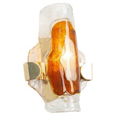 Una singola grande applique in vetro di Murano in stile Barovier&Toso, Italia, anni '70