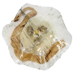 1 of 5 Large Kalmar Murano Flush mount Lights, Austria, 1970s