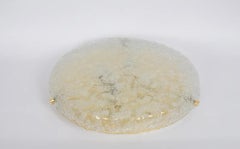 1 of 2 Grande montatura a incasso in ottone di Murano di Hillebrand, Germania, anni '70