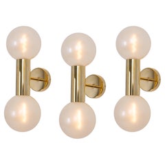 1 of 4 Pairs of Wall Sconces Design Motoko Ishii by Staff, Germany, 1970s