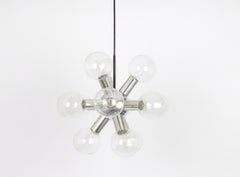 Chrome Sputnik Atomium Chandelier by Kalmar, Austria, 1970s