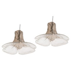 1 of 2 Stunning Murano Pendant Light Designed by Carlo Nason for Kalmar, 1970s