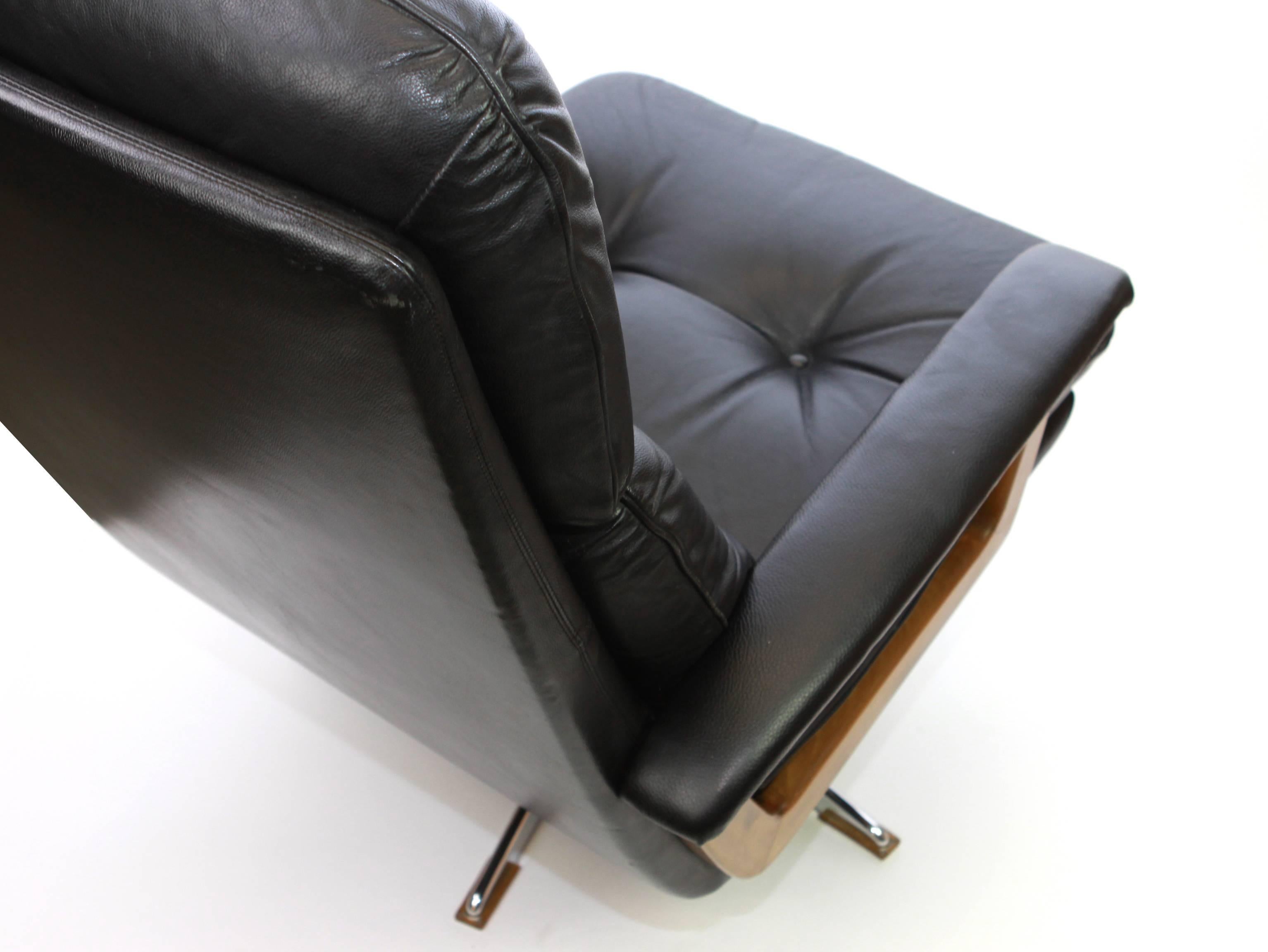 Leather Lounge Chair by COR, Germany, 1970s 2