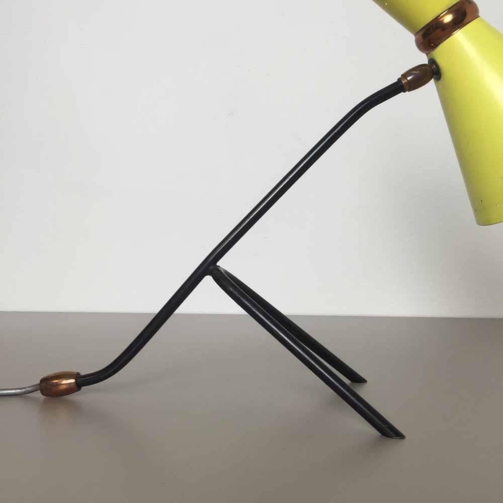 Mid-Century Modern Original 1960s Midmod Modernist Italian Stilnovo Style Desk Light Made in Italy