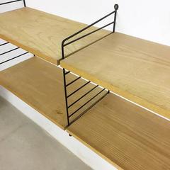 Original 1970s Modular String Wall Unit in Ashwood by Nisse Strinning, Sweden
