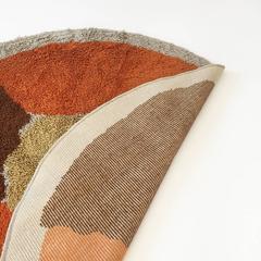 Vintage 1970s Multi-Color Pop Art "Circle" Rug Made by Desso, Germany