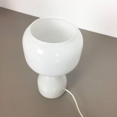 Original 1960s Swedish Handblown Glass Desk Light Made in Sweden