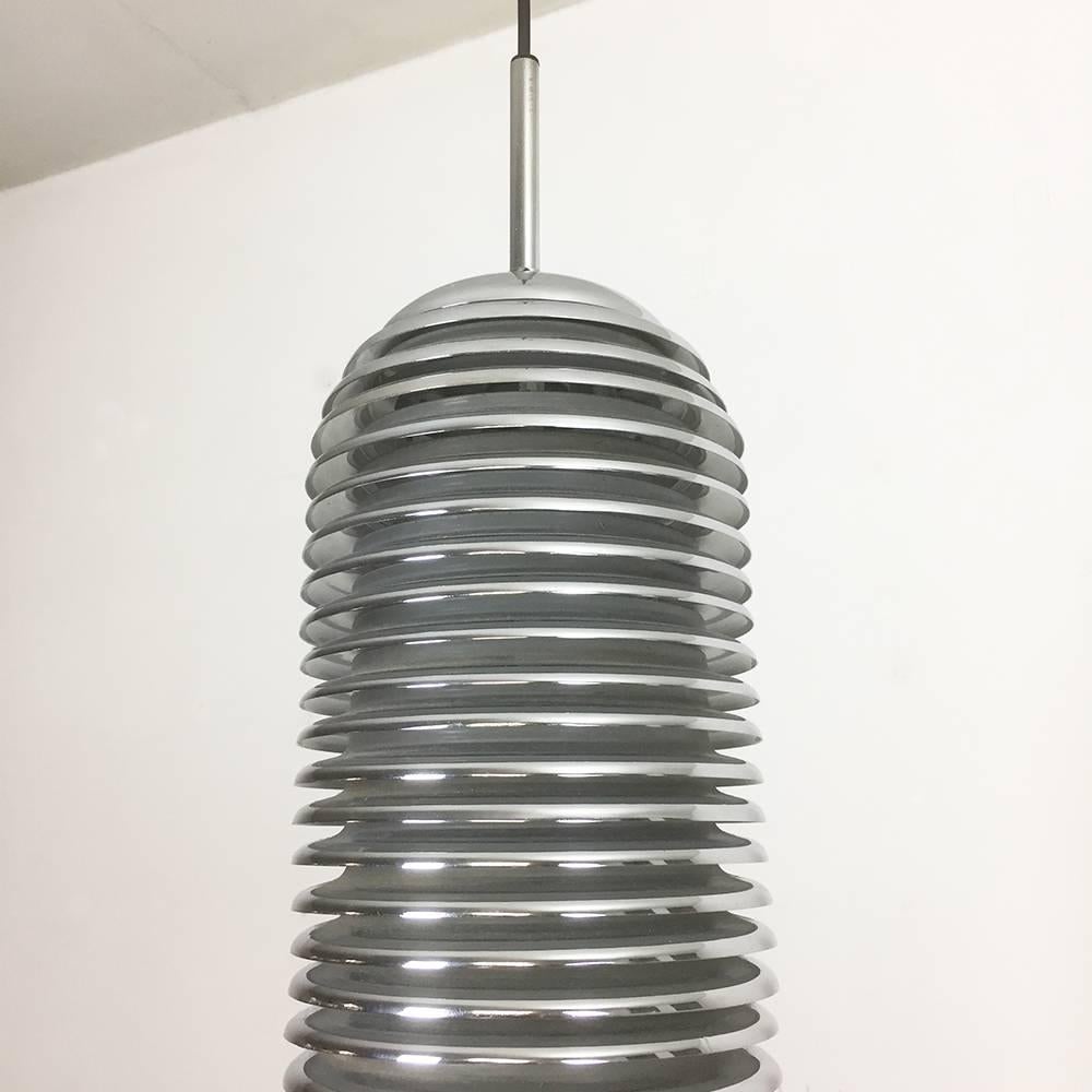 20th Century Original 1960s Chrome Hanging Light Design by Kazuo Motozawa for Staff, Germany