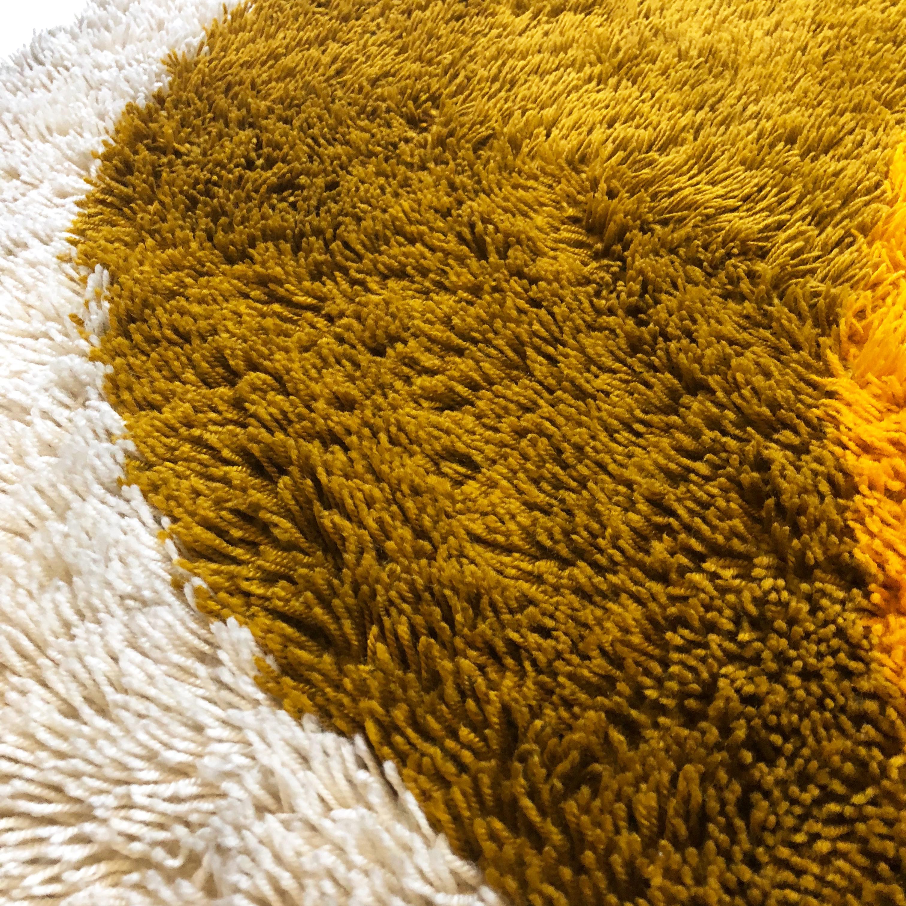 Extra Large Modernist Multi-Color High Pile Rya Rug by Desso ...