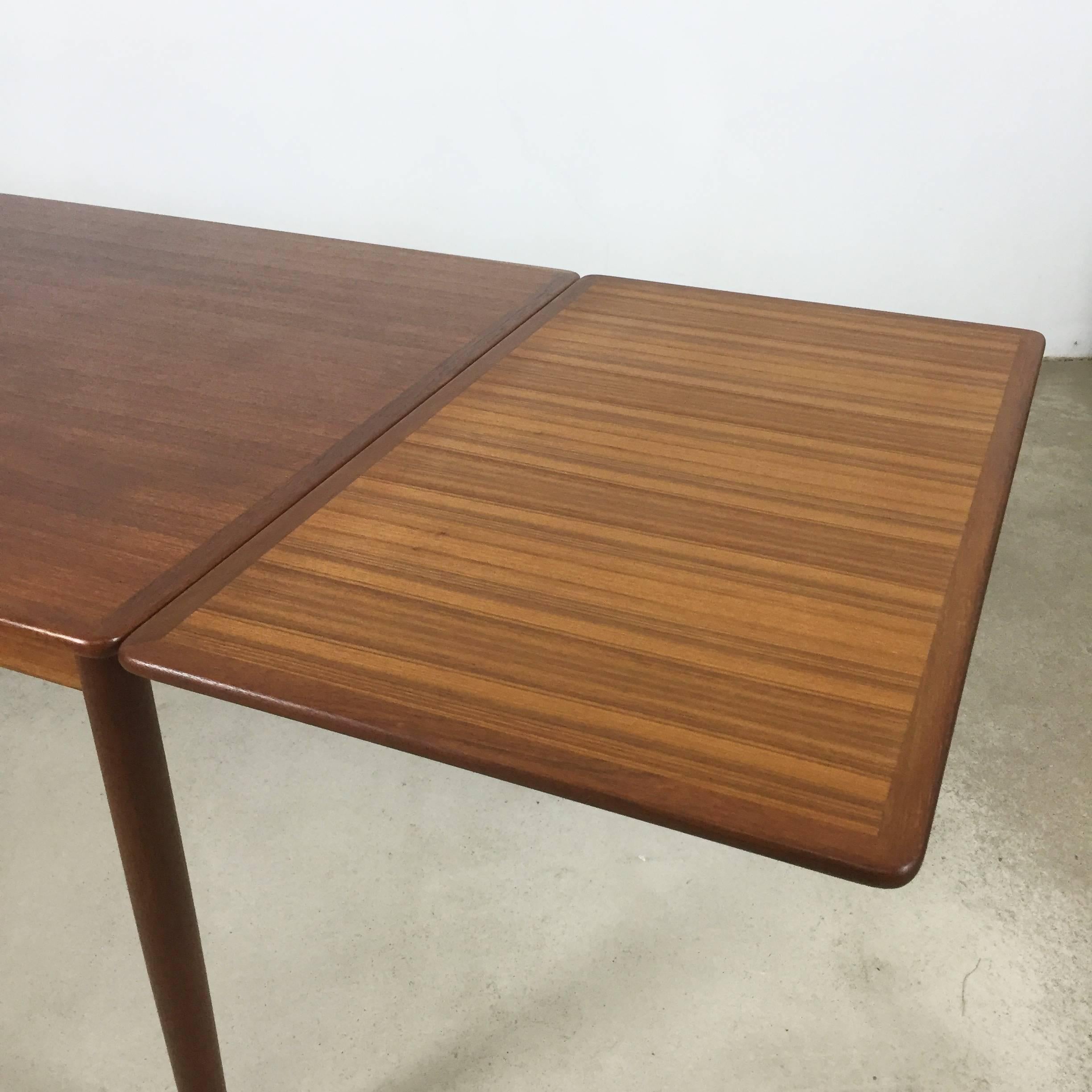 Teak Dining Table Willy Sigh for H. Sigh and Sons Mobelfabrik, 1960s, Denmark For Sale 2